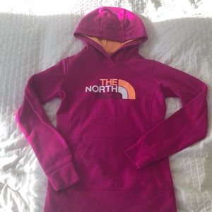 North Face fleece lined sweatshirt